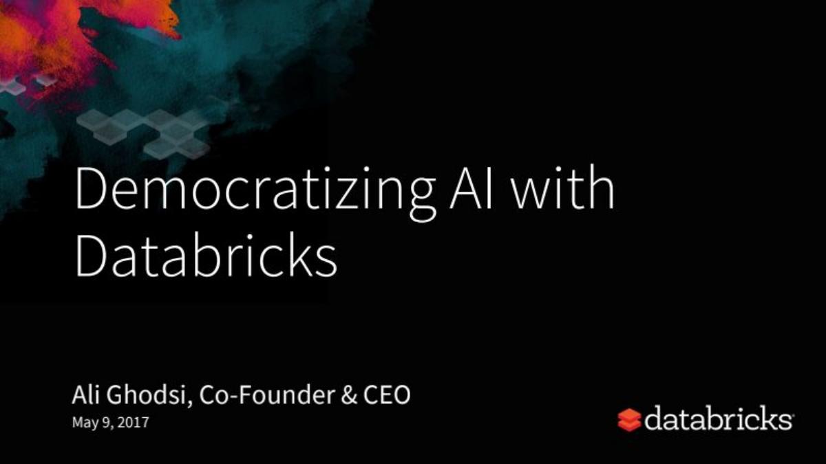 Databricks Series D pitch deck slide 1 of 24