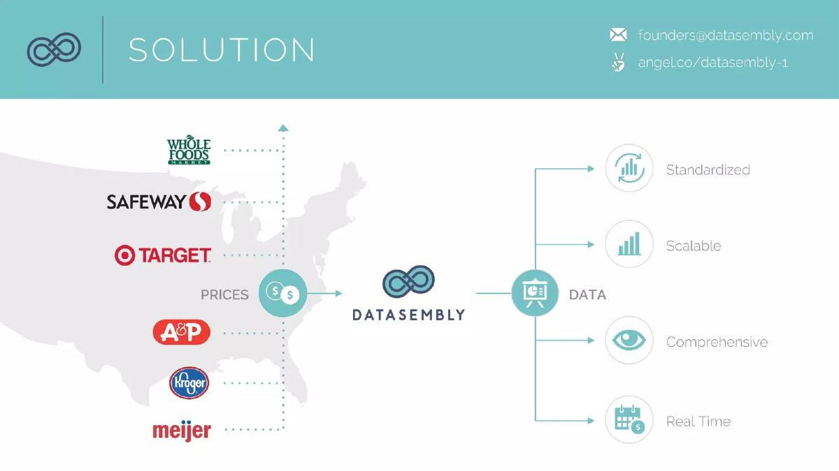 Datasembly pitch deck slide 6 of 9
