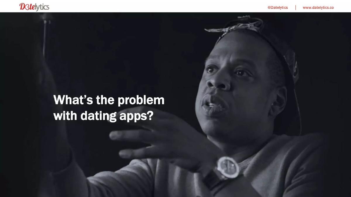 Datelytics pitch deck slide 2 of 12