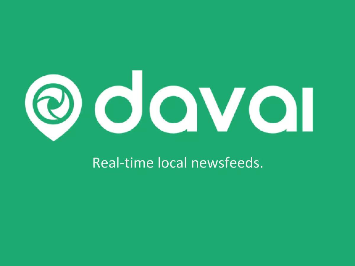 Davai pitch deck slide 1 of 12