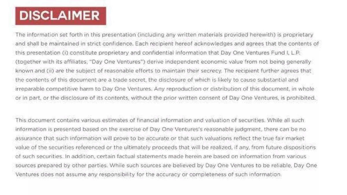 Day One Ventures pitch deck slide 2 of 26