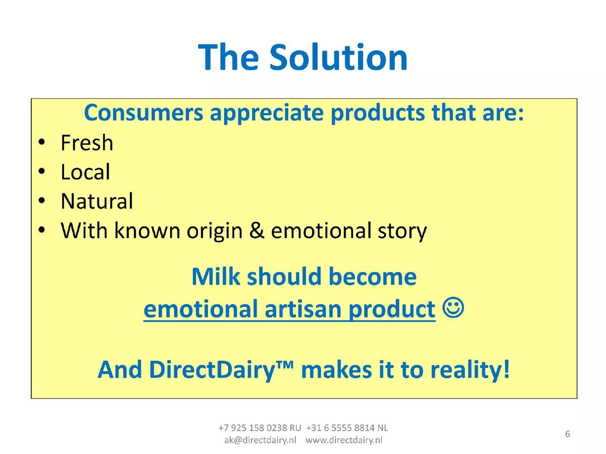 Direct Dairy Holding b.v. pitch deck slide 6 of 34