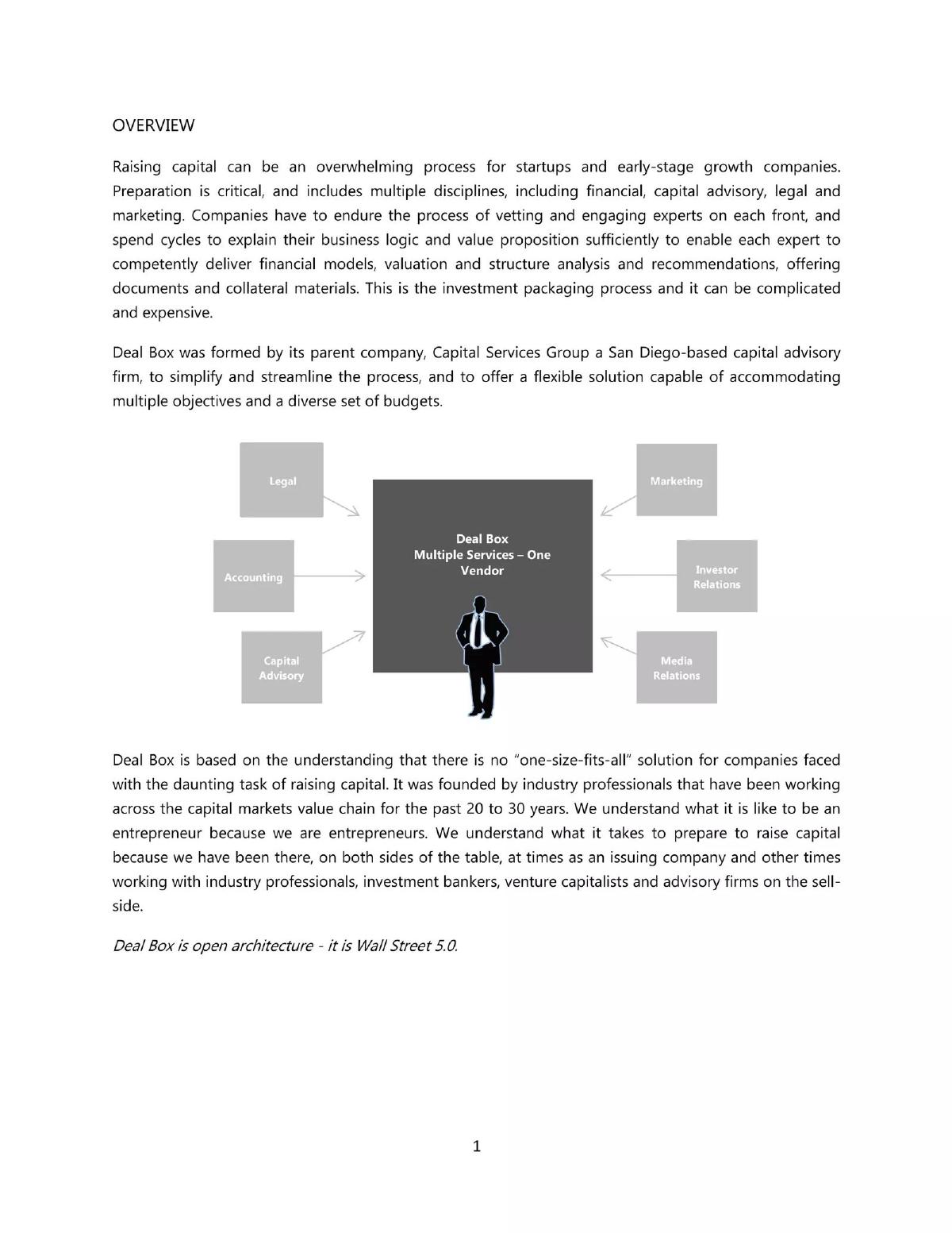 Deal Box, Inc. pitch deck slide 2 of 13