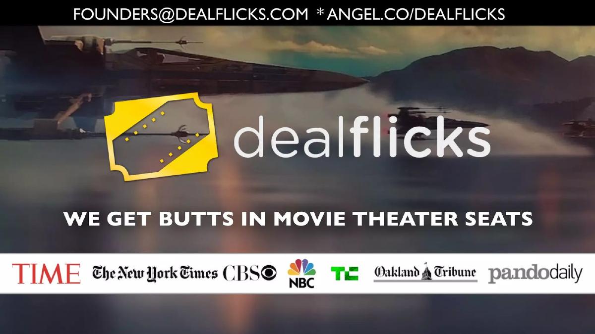 Dealflicks pitch deck slide 1 of 31