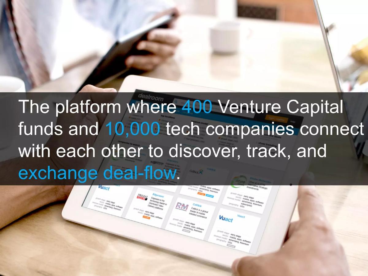 Dealroom pitch deck slide 2 of 22