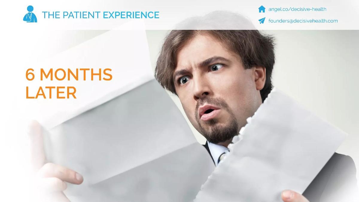 Decisive Health pitch deck slide 3 of 11