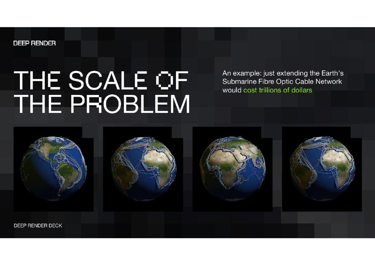 Deep Render pitch deck slide 6 of 50