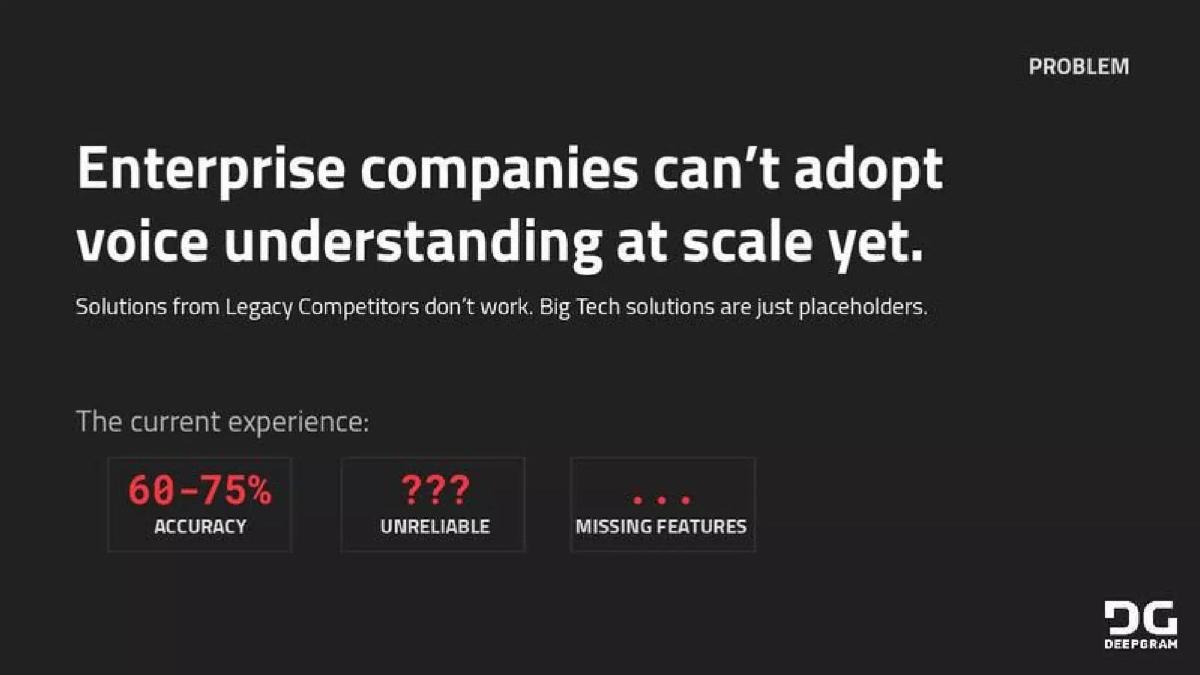 Deepgram pitch deck slide 5 of 19