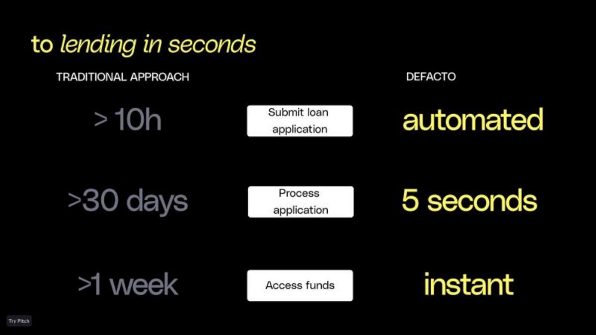 Defacto pitch deck slide 6 of 20