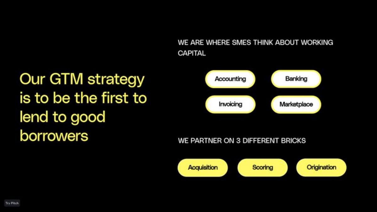 Defacto pitch deck go-to-market slide 9