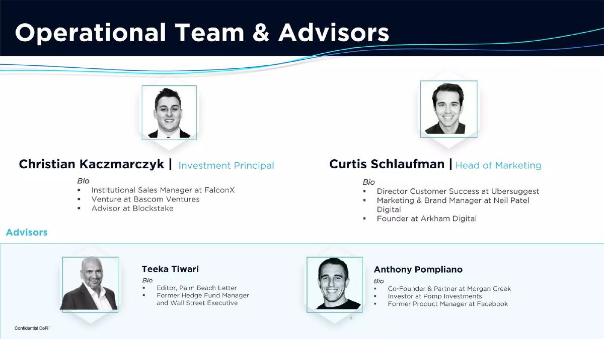 DeFi Technologies pitch deck slide 6 of 21
