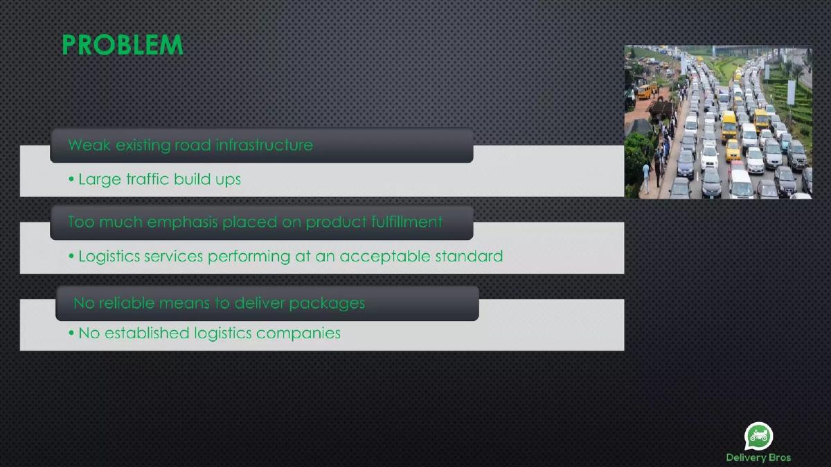 Delivery Bros pitch deck slide 2 of 8