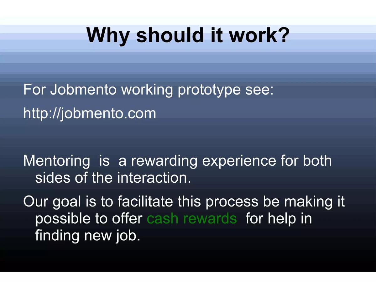 Jobmento pitch deck slide 5 of 9