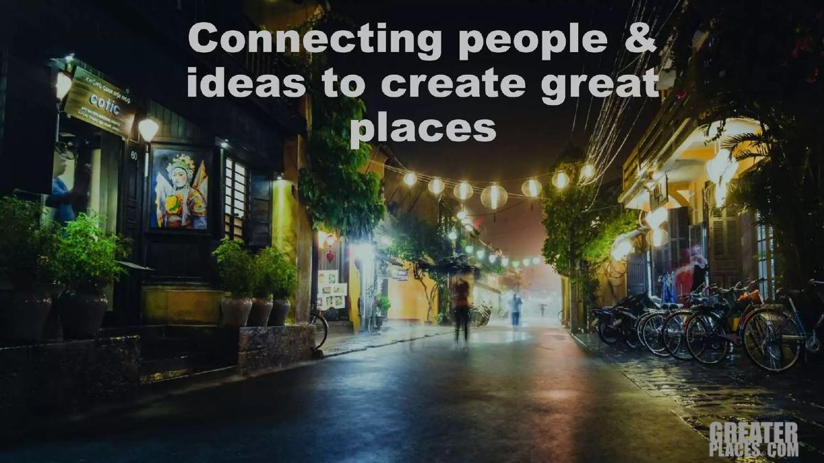 Greater Places pitch deck slide 1 of 18