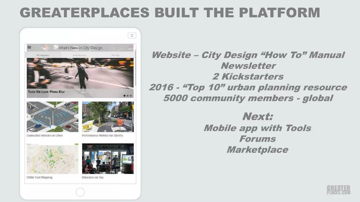 Greater Places pitch deck slide 5 of 18