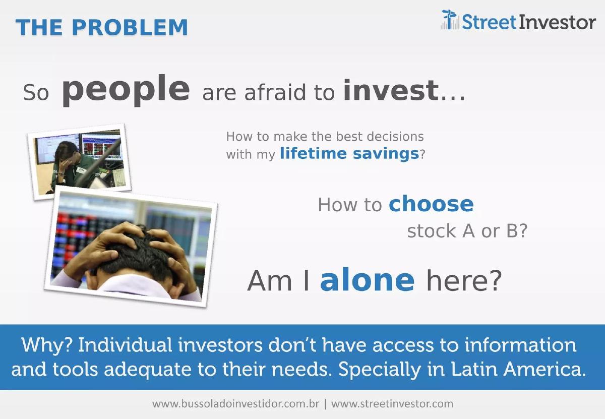 Street Investor (Bússola do Investidor) pitch deck slide 4 of 13