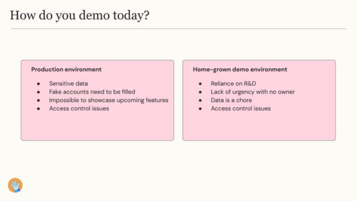 Demostack pitch deck slide 2 of 11