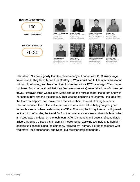 Dharma pitch deck Pivot on the company history slide slide 16