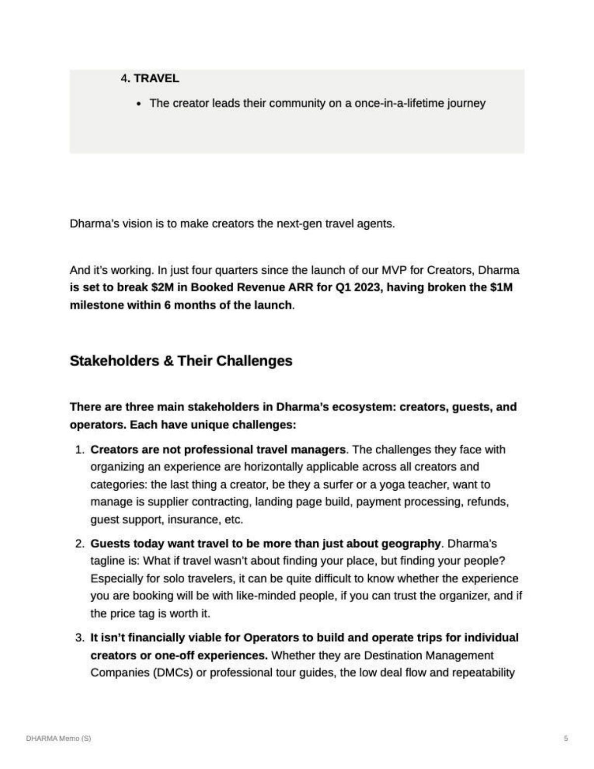 Dharma pitch deck slide 5 of 17