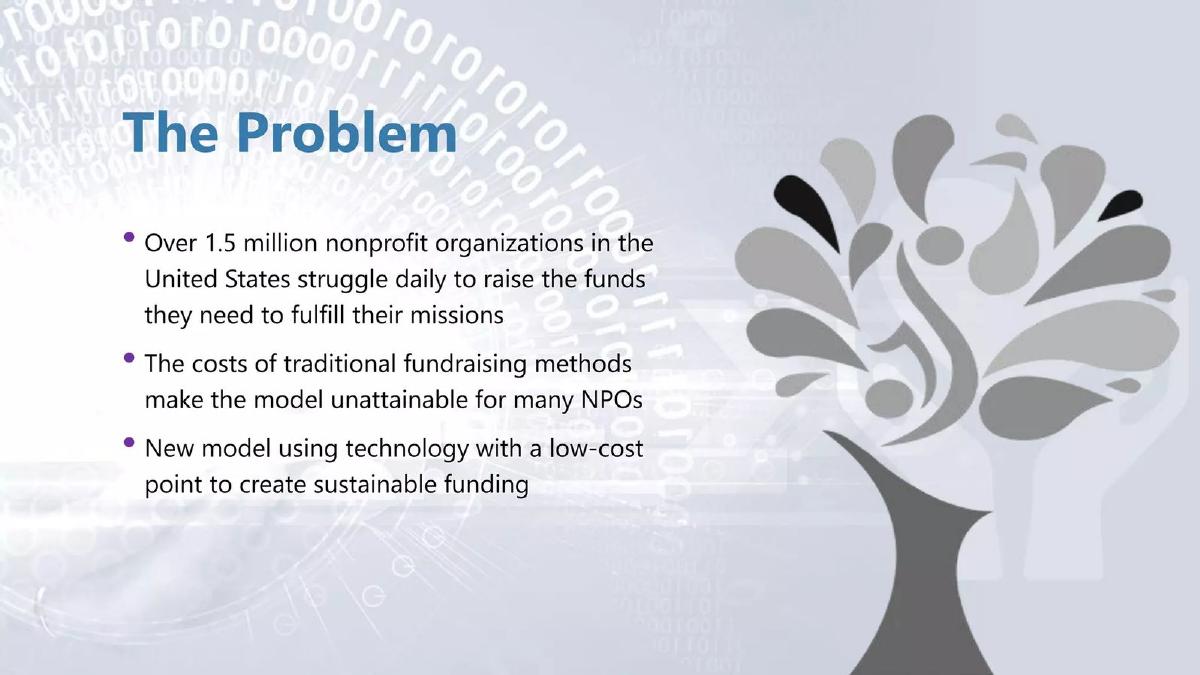 Digital Donations Technologies pitch deck slide 3 of 14