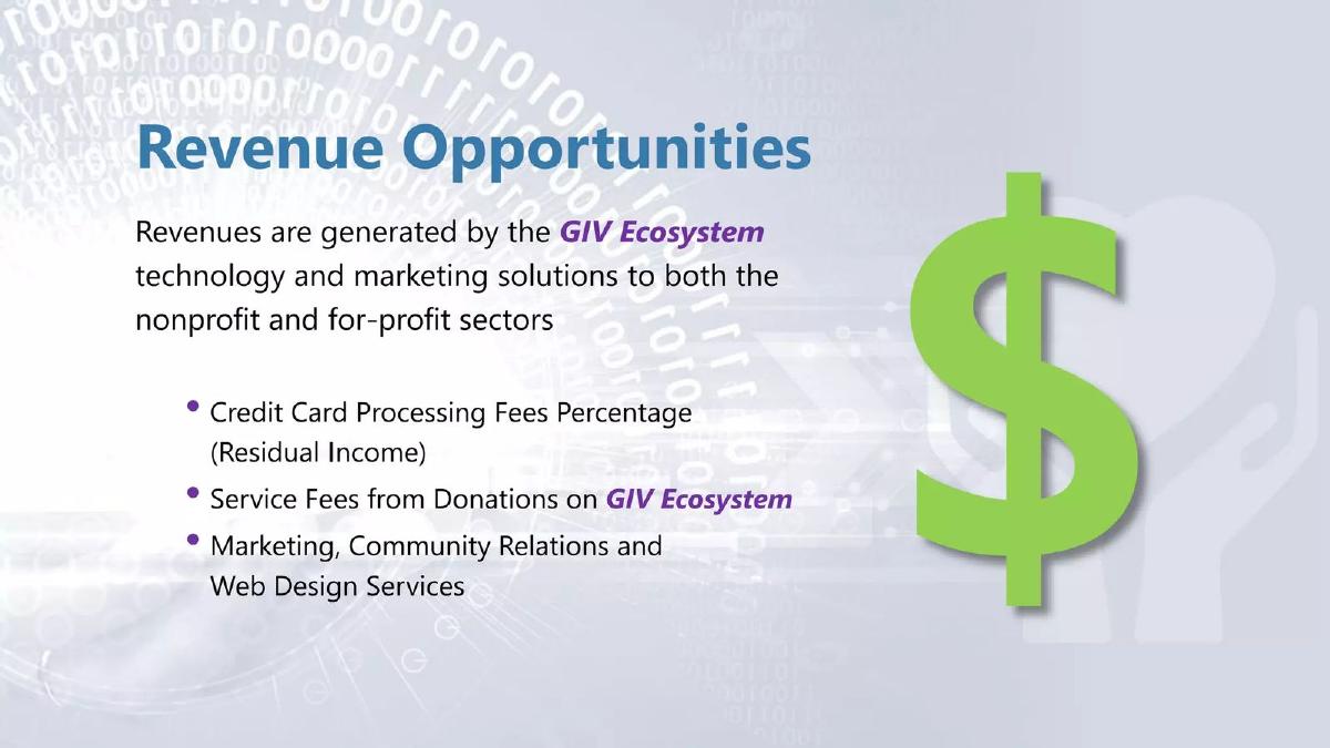 Digital Donations Technologies pitch deck slide 6 of 14