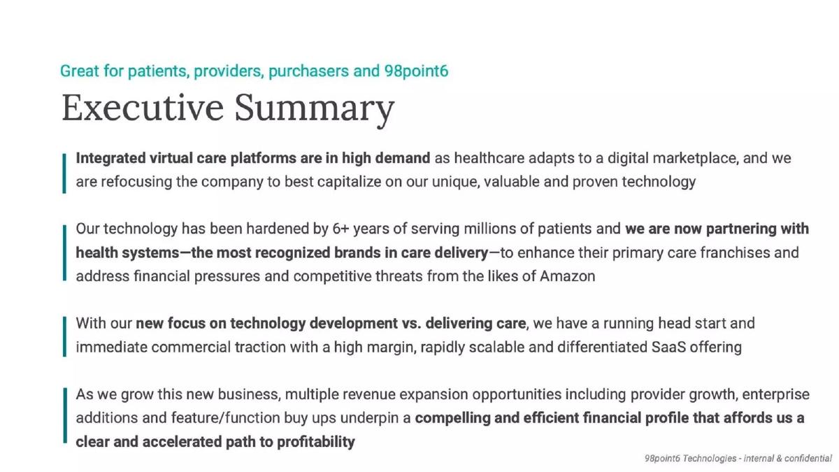 98point6 pitch deck slide 2 of 19