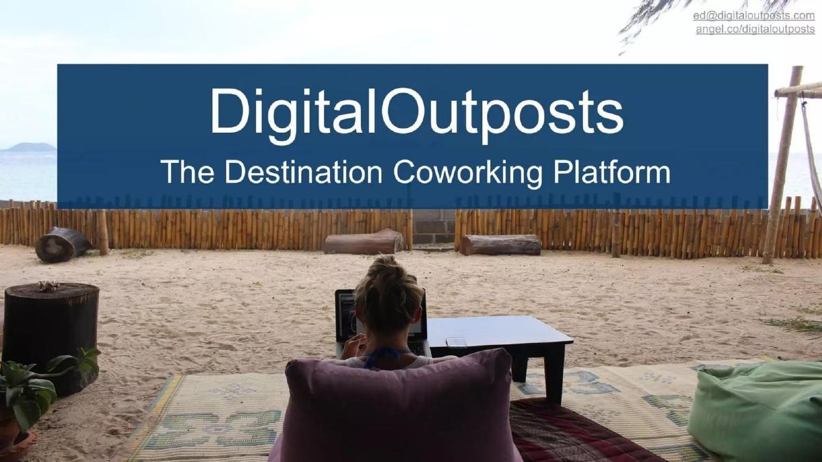 Digital Outposts pitch deck slide 1 of 13