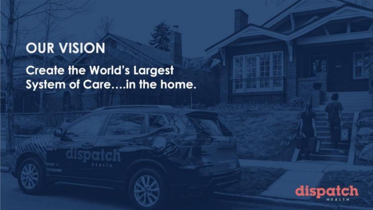 DispatchHealth pitch deck slide 2 of 6