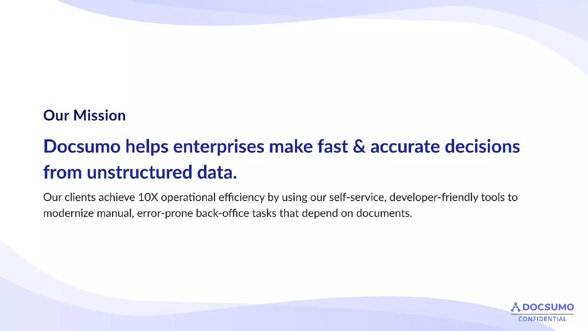 Docsumo pitch deck slide 5 of 15