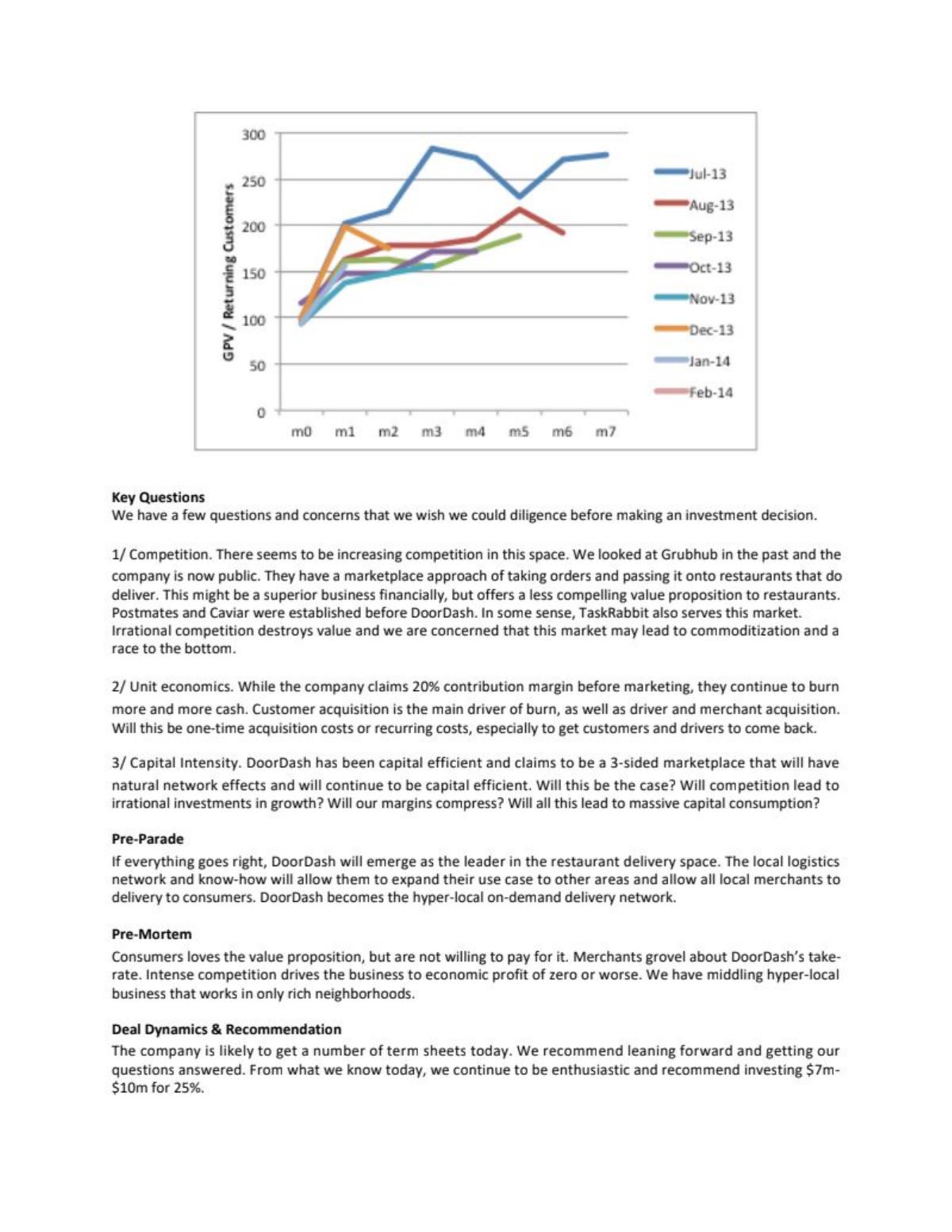 DoorDash pitch deck slide 3 of 5