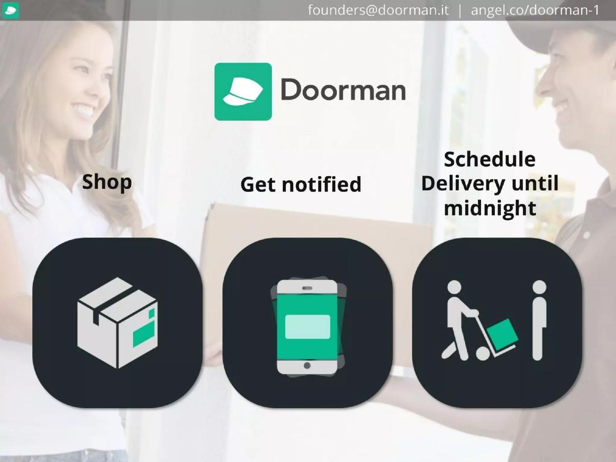 Doorman pitch deck slide 4 of 11