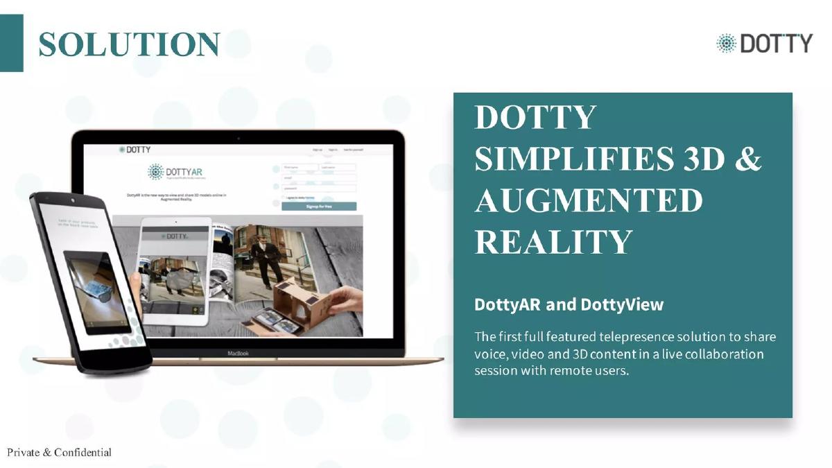 Dotty AR (Dotty Digital PTY LTD) pitch deck slide 6 of 29