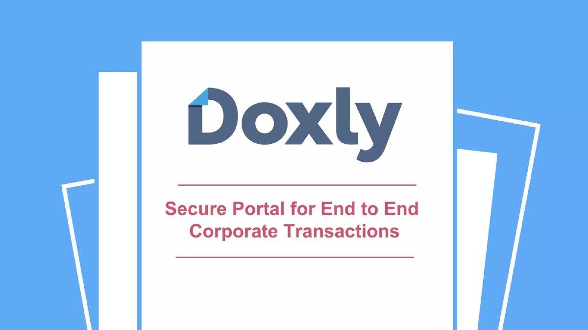 Doxly pitch deck slide 2 of 11