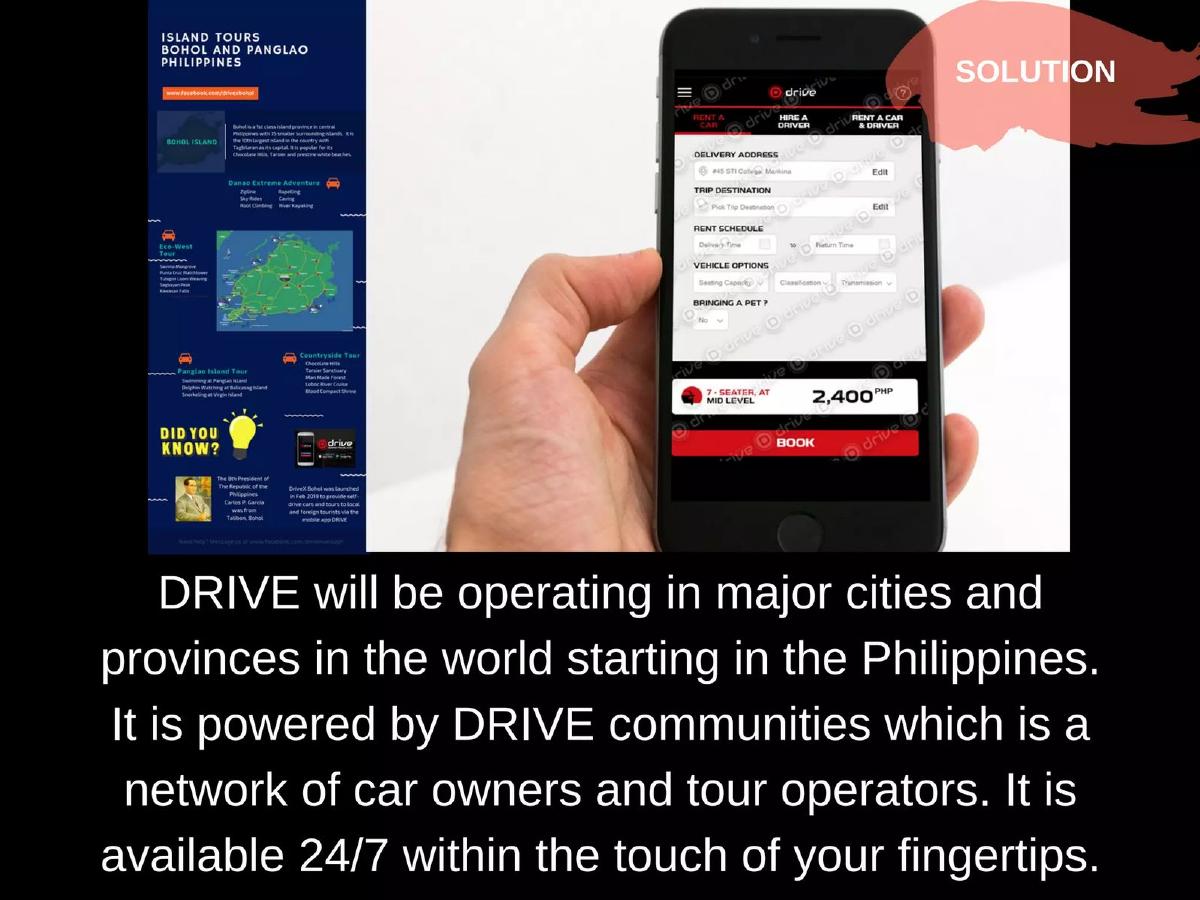DRIVE pitch deck slide 3 of 17