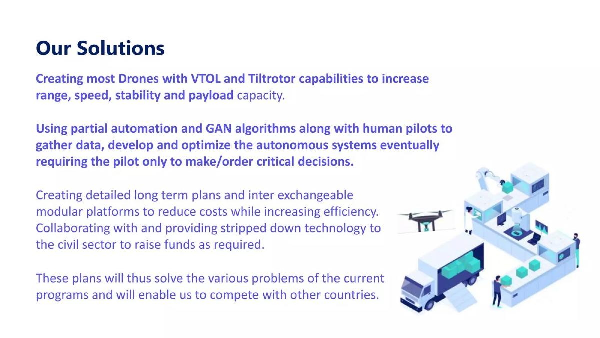 DAS (Drone Automation and Services) pitch deck slide 4 of 9