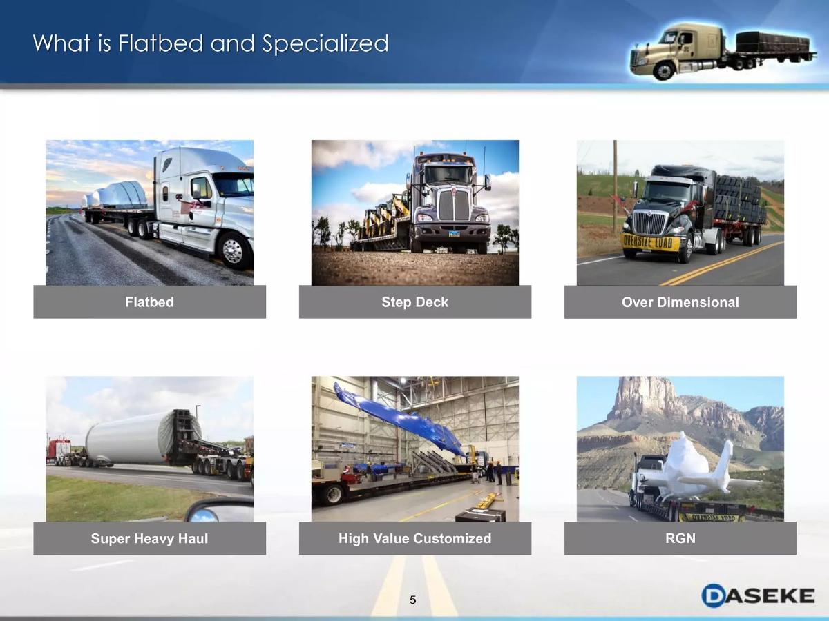 Daseke, Inc. pitch deck slide 6 of 23
