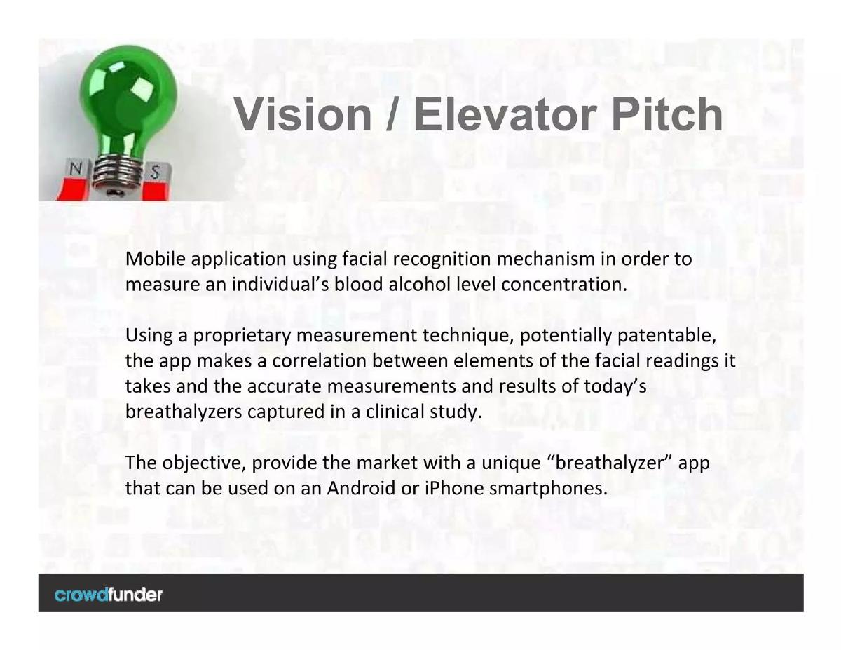 dui app pitch deck slide 2 of 12