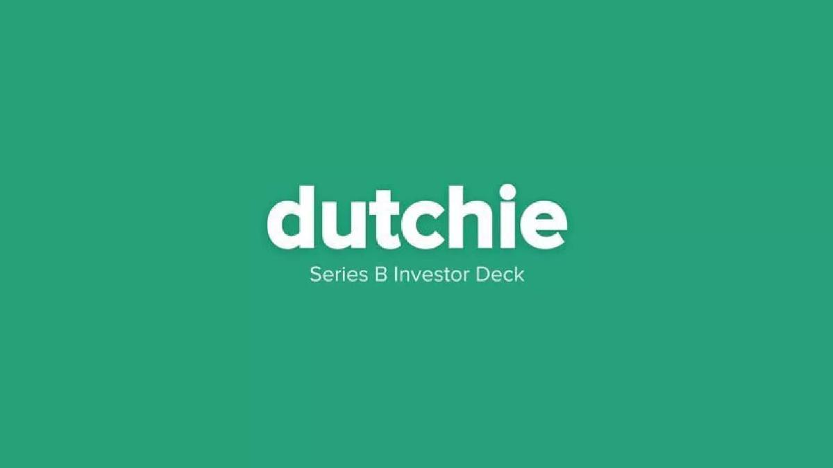 Dutchie pitch deck slide 1 of 9