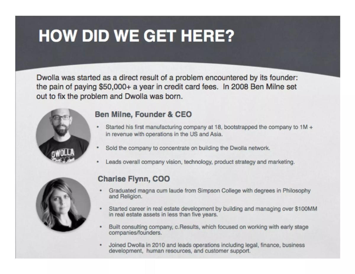 Dwolla pitch deck slide 4 of 18