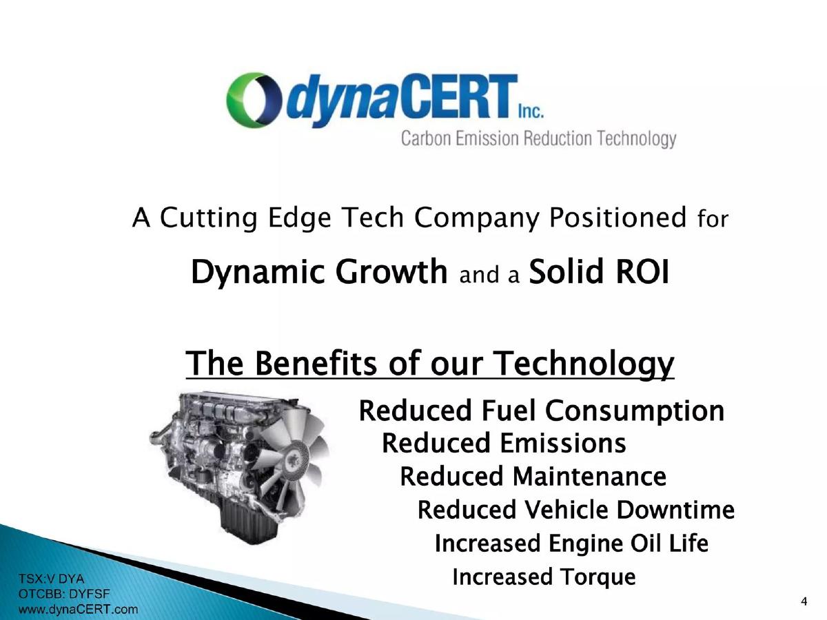 dynaCERT Inc. pitch deck slide 4 of 24