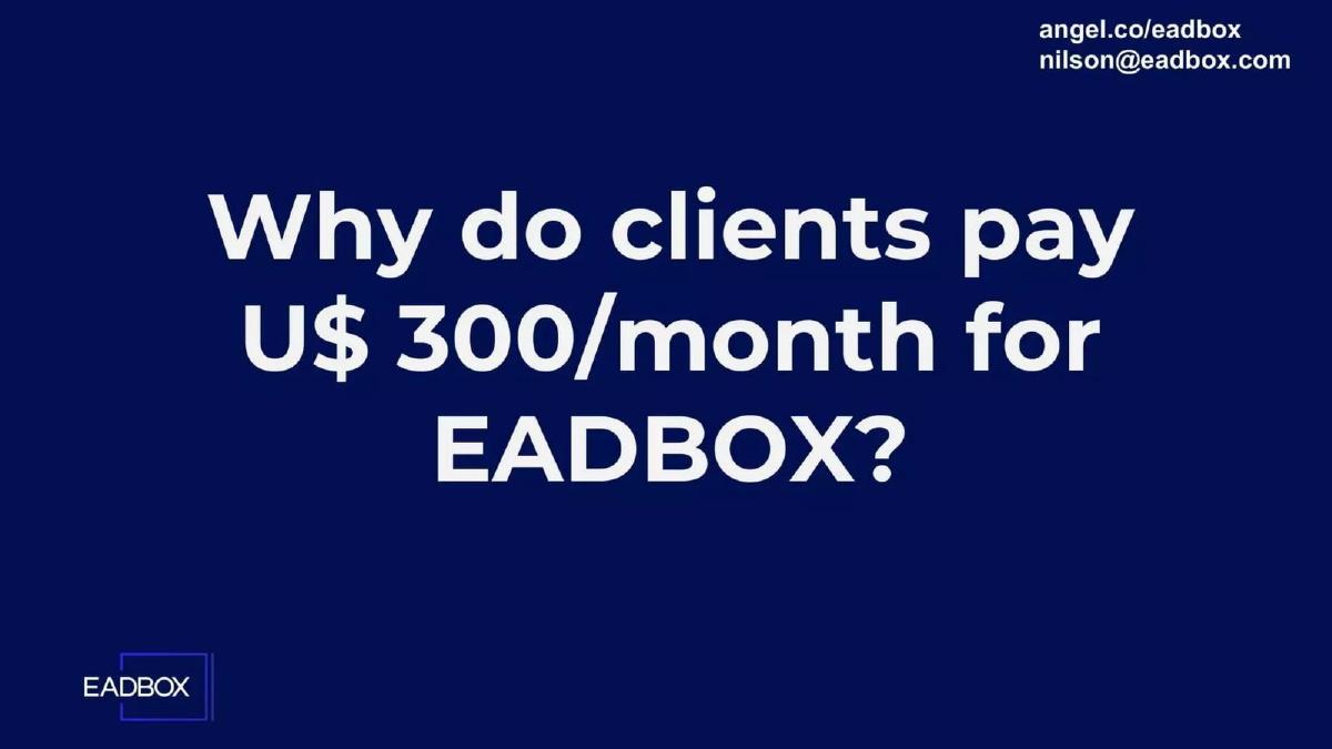 Eadbox pitch deck slide 6 of 10
