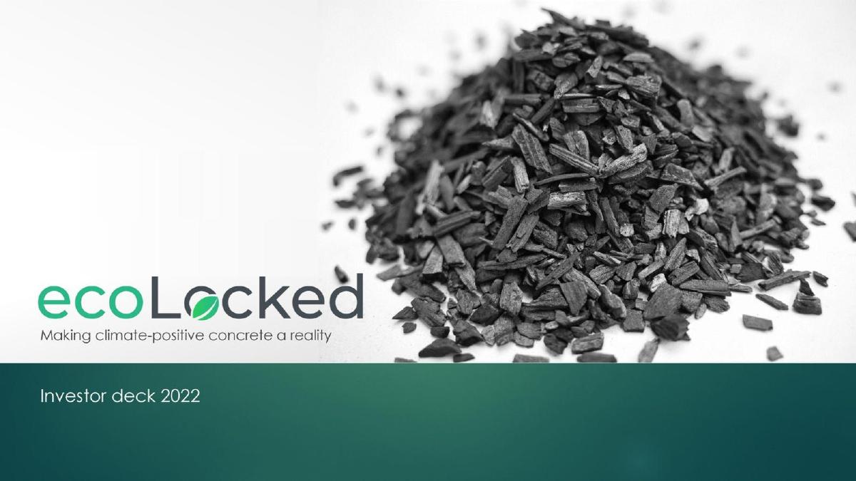 EcoLocked pitch deck slide 1 of 11