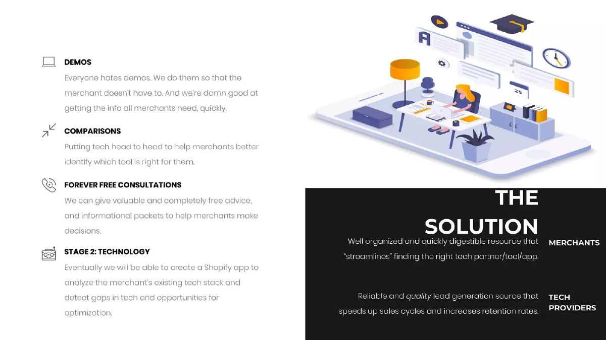 Ecommerce Technology pitch deck slide 4 of 11