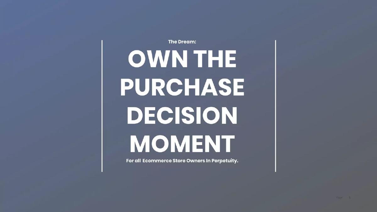 Ecommerce Technology pitch deck slide 5 of 11