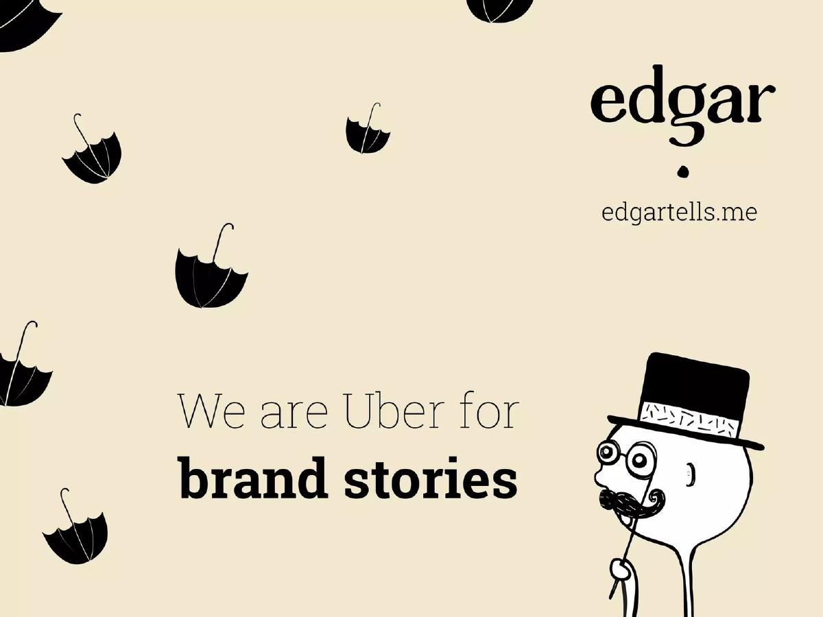 Edgar pitch deck slide 1 of 10