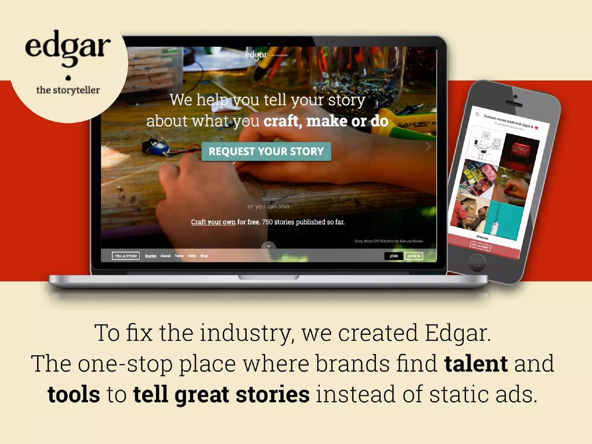 Edgar pitch deck slide 5 of 10