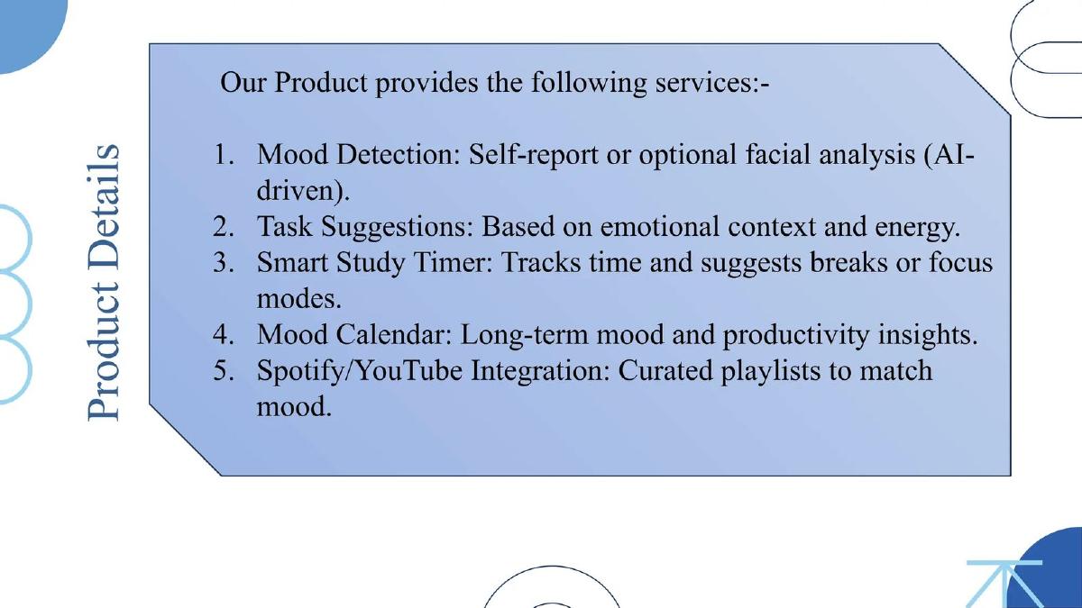 VibeBuddy pitch deck slide 6 of 10