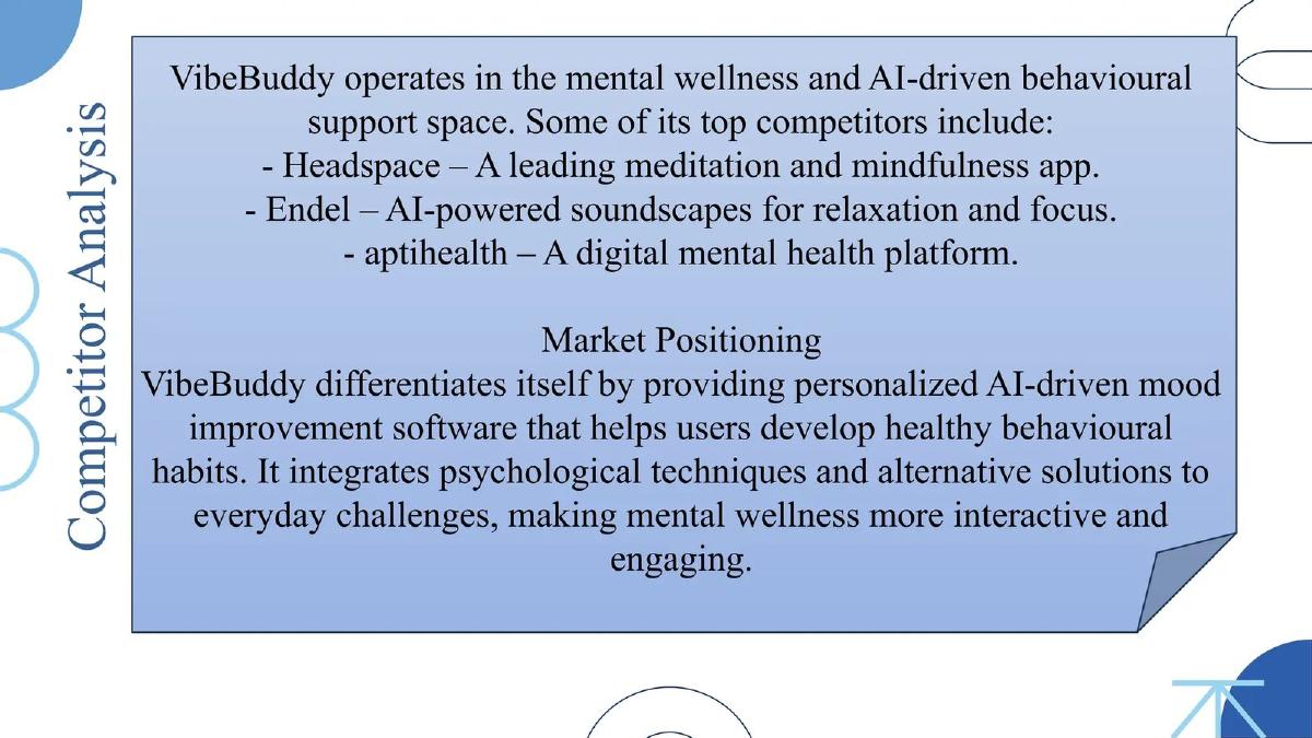 VibeBuddy pitch deck competition slide 8