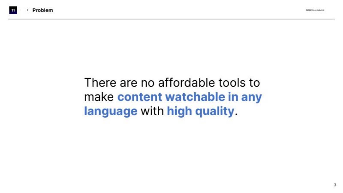 ElevenLabs pitch deck slide 2 of 11