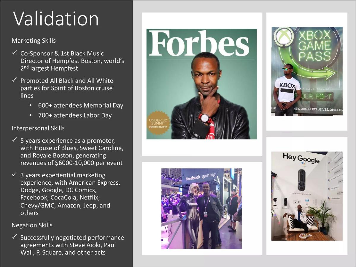 Elite Events pitch deck slide 4 of 7